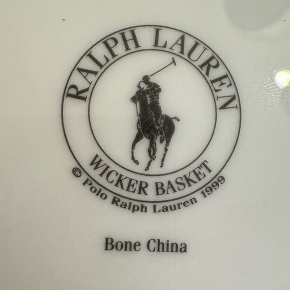 Ralph Lauren China Wicker Basket Bread & Butter Plate - Picture 3 of 15